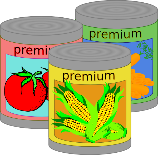 600x589 Canned Veggies Clip Art