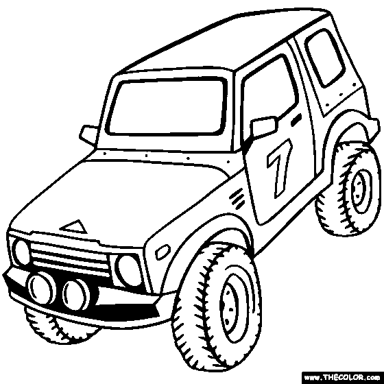 560x560 4x4 Truck Coloring Page Color 4x4s Online Online Coloring