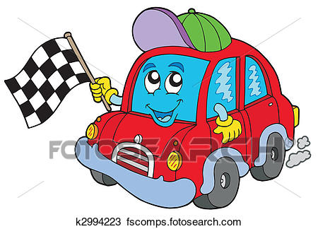 450x324 Clipart Of Car Race Starter K2994223