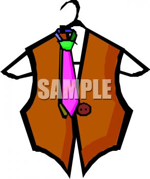 294x350 Royalty Free Clipart Image Vest And Tie