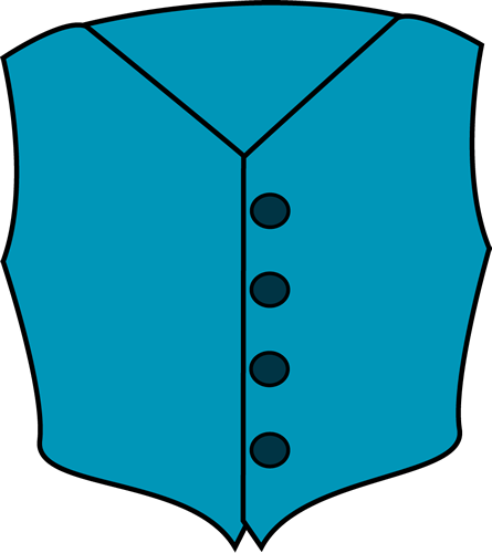 445x500 Vest Clip Art