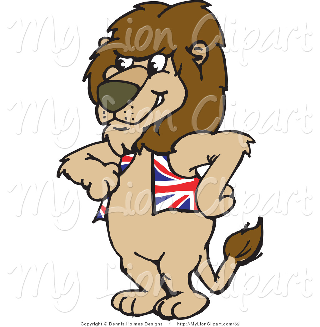 1024x1044 Clipart Of A British Lion Wearing A Patriotic Vest By Dennis