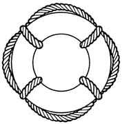 177x180 Life Preserver Clipart Black And White