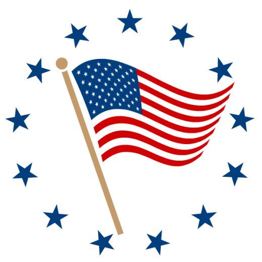520x520 The Best American Flag Clip Art Ideas American