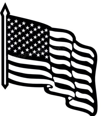 333x380 Free Black And White Veterans Day Flag Day Clipart Black And White