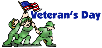 333x157 Veterans Day Banner Clipart