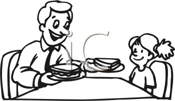 350x203 Royalty Free Clip Art Image Black And White Cartoon Of A Little