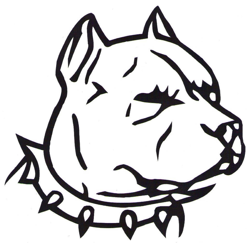 1024x1008 Clipart Of A Pit Bull