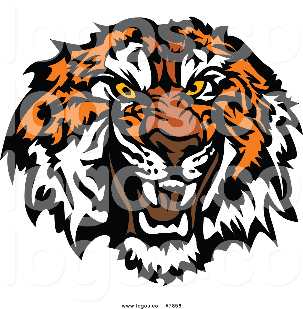 1024x1044 Growling Tiger Clipart