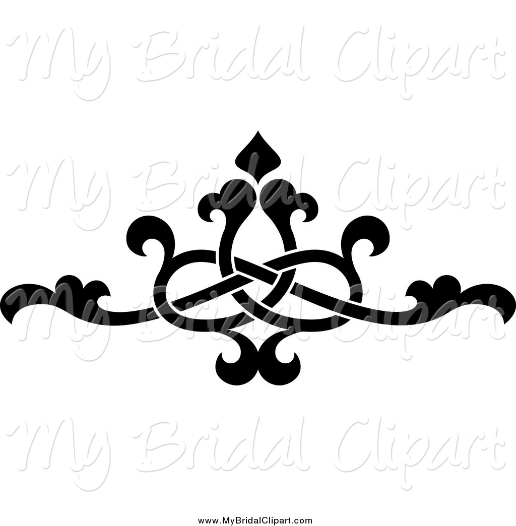 1024x1044 Bridal Clipart Of A Black And White Floral Victorian Design