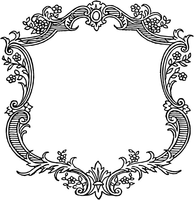 736x756 Classical Clipart Victorian Scroll