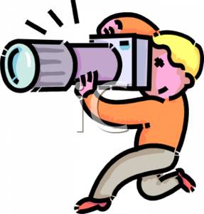 287x300 Art Image A Man Crouching And Holding A Video Camera