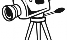 280x168 Video Camera Clipart