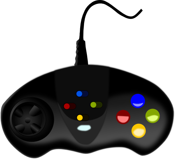 600x546 Video Game Controller Clip Art