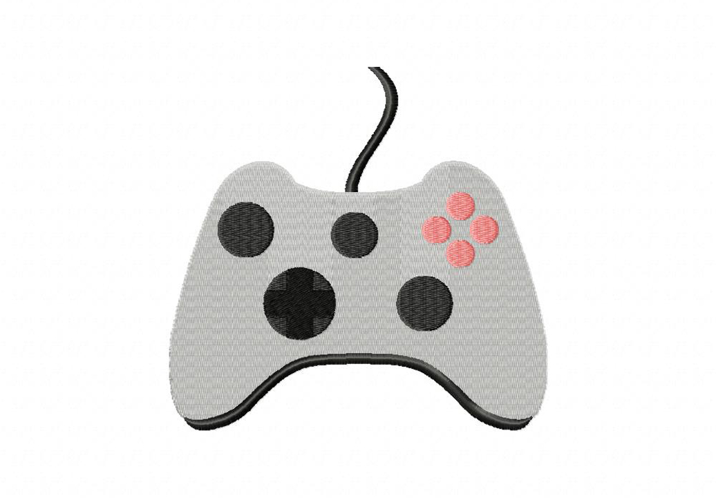 1036x721 Game Controller Machine Embroidery Design Daily Embroidery