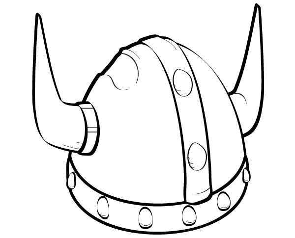 600x485 Viking Helmet Clip Art