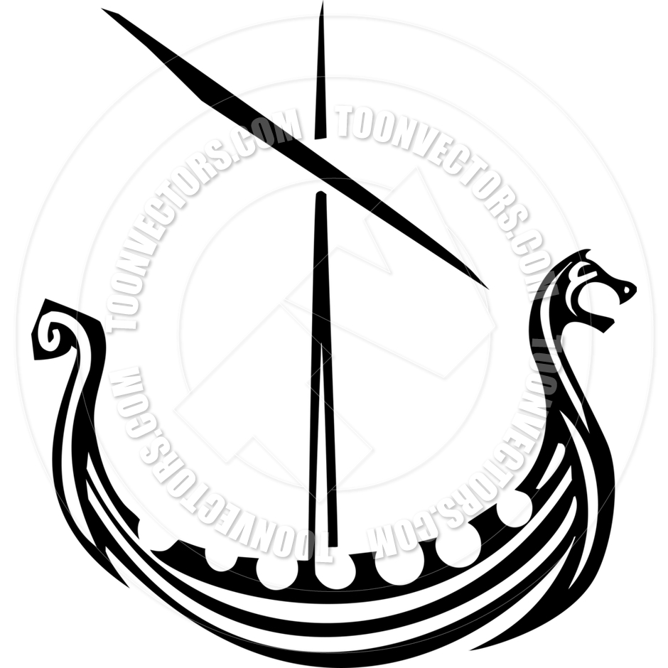 940x940 Viking Ship By Xochicalco Toon Vectors Eps