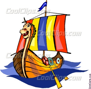 306x300 Viking Ship Vector Clip Art