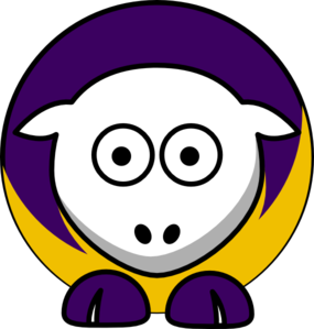 285x299 Sheep 3 Toned Minnesota Vikings Colors Clip Art