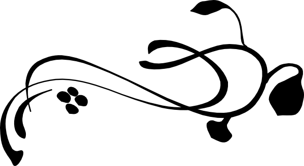 600x328 Vine Clipart Black And White Free Images 2