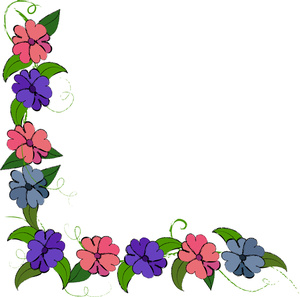 300x297 Flower Borders Clipart