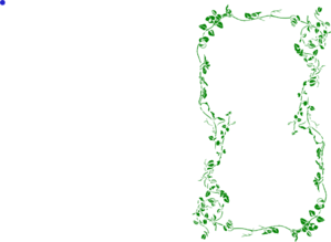 299x219 Green Ivy Vine Border Clip Art