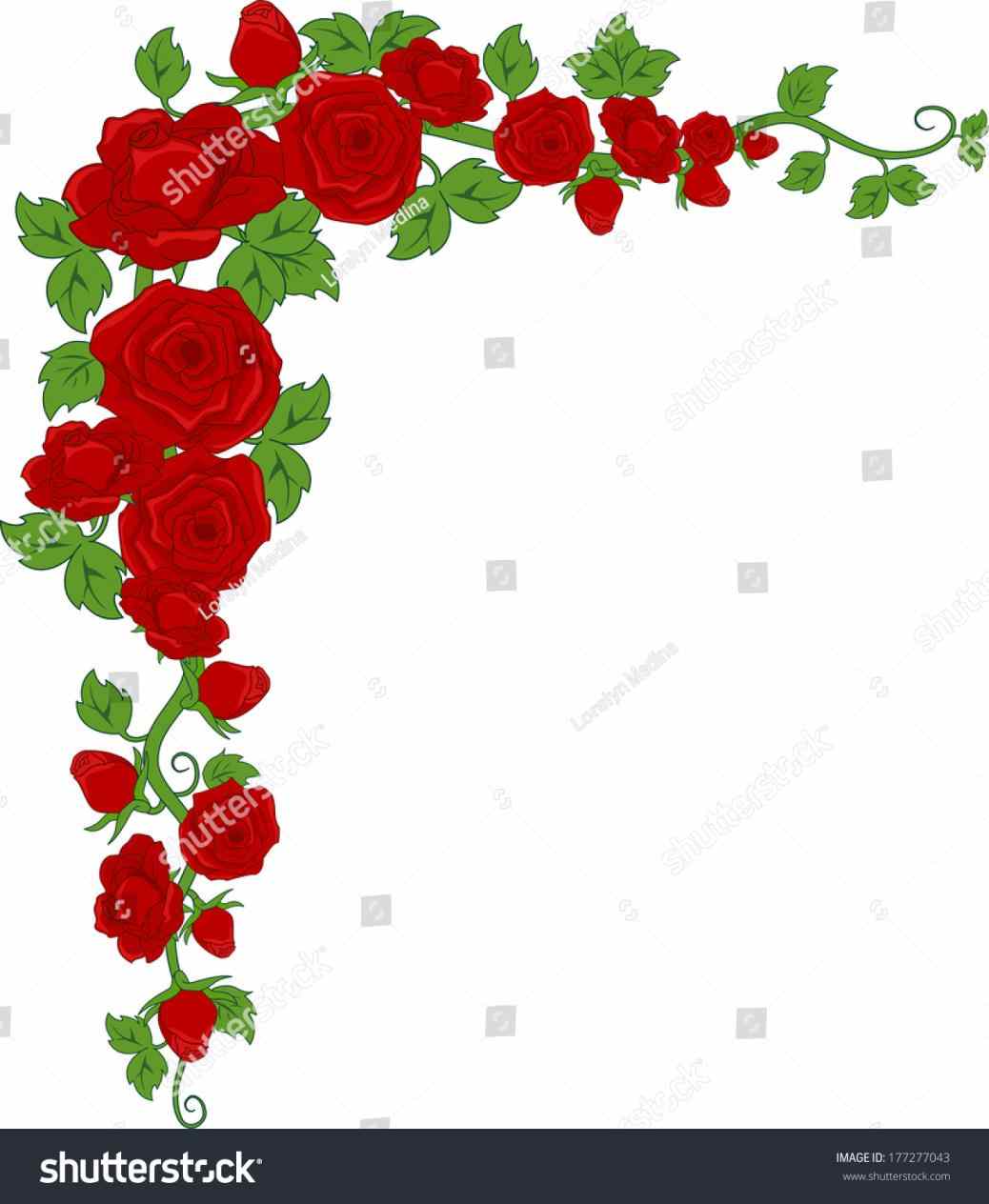 1038x1264 Png Flower Border Clip Art Clipart Png