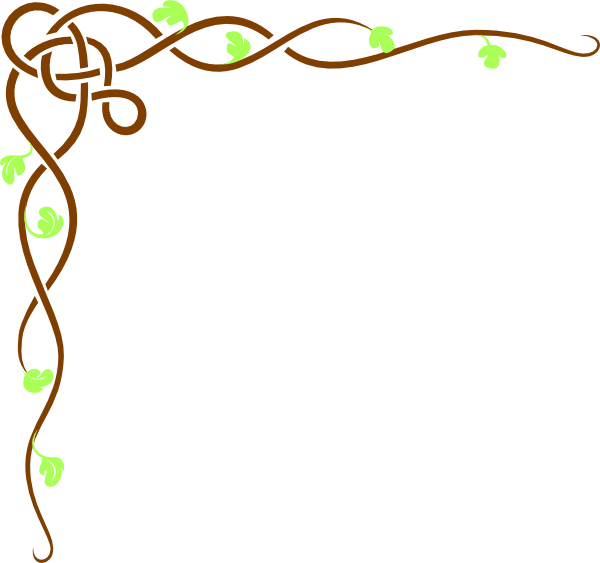 600x563 Colored Vine Border W White Background Clip Art