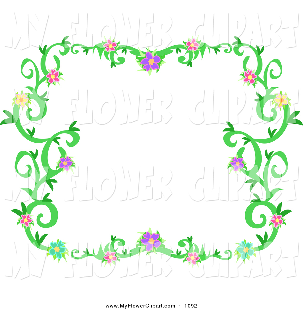 1024x1044 Floral Vine Border Clip Art