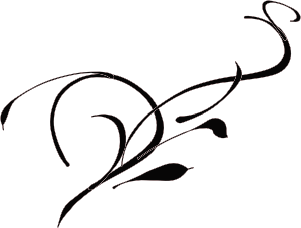 600x454 Vine Flower Clip Art