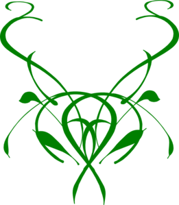 261x299 Stylized Vine Clip Art