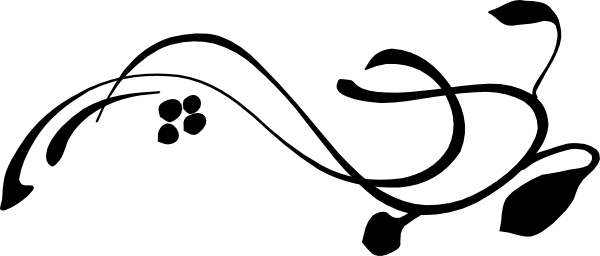 600x256 Calligraphy Clipart Vine
