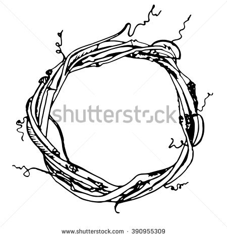 450x470 Vine Clipart Circular
