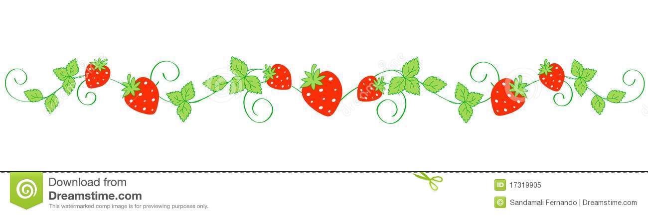 1300x434 Drawn Strawberry Vine