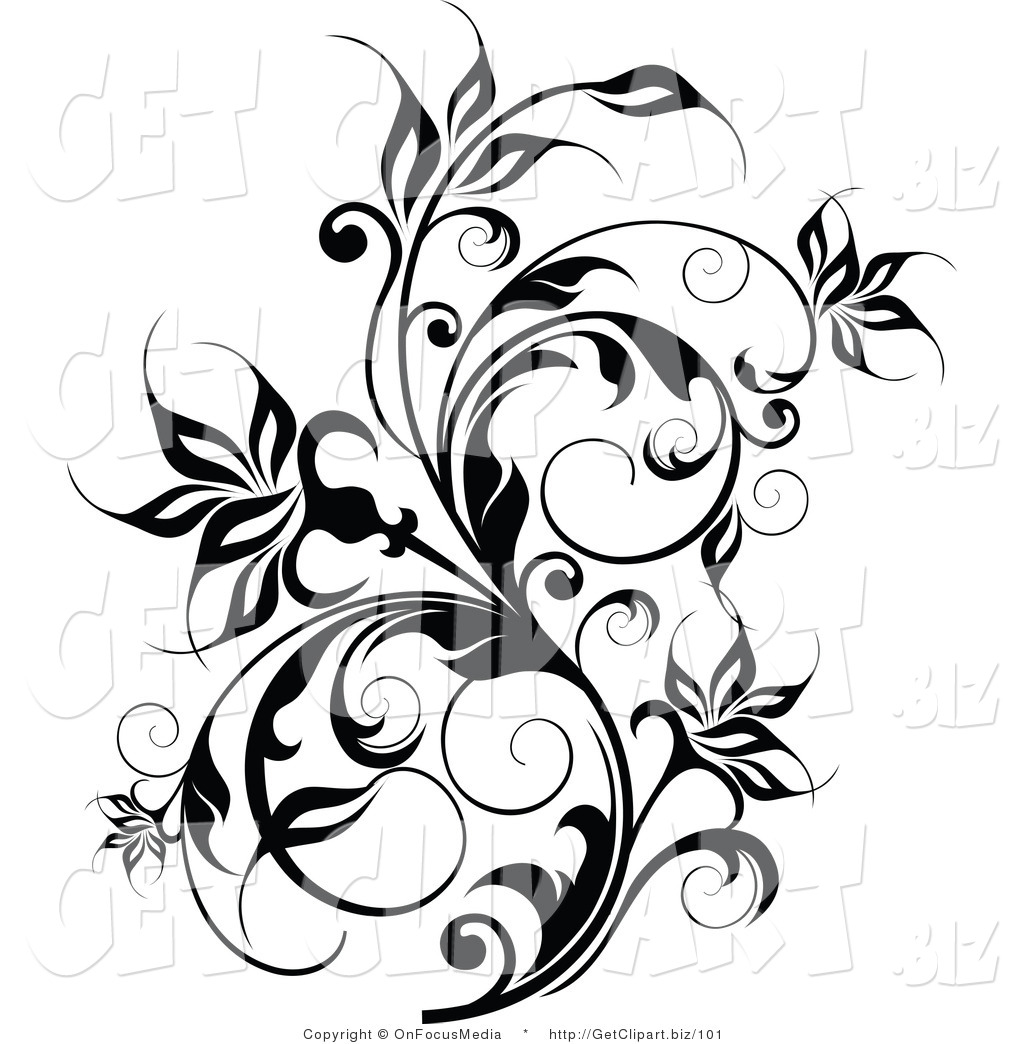 1024x1044 Vine Clipart Black And White Clipart Panda