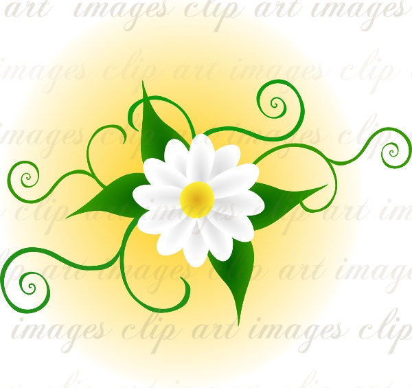 600x565 Vine Clipart Beautiful Flower