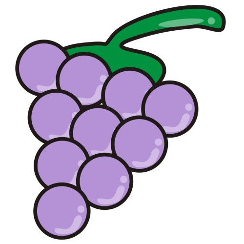 500x500 Grapes Vine Clipart Grape With Leaf Clip Art Id Image Clipartix