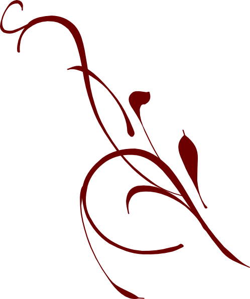 498x596 Dark Red Vine Clip Art