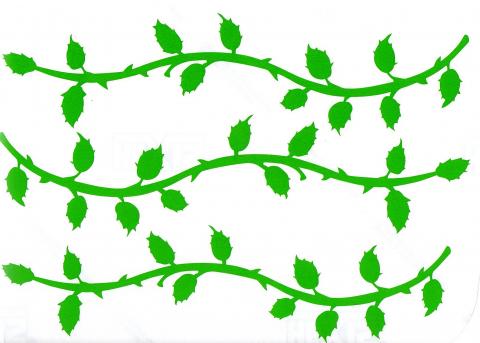 480x343 Vine Strip Of Leaves Car Sticker Hippy Motors Car Stickers Vinyl