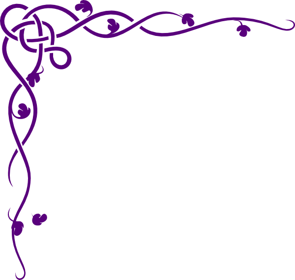 600x569 Celtic Vine Purple Clip Art