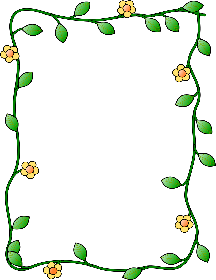 850x1100 Vine Clipart