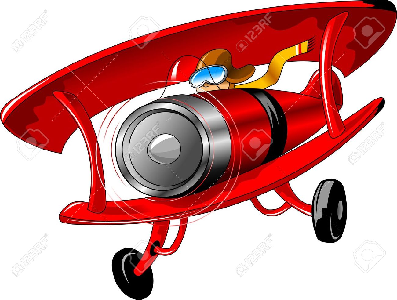 1300x983 Pilot Clipart Red Vintage Airplane