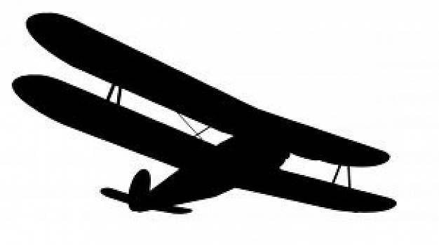 626x350 Biplane Silhouette Photo Free Download
