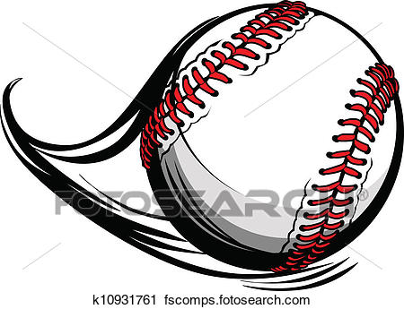 450x345 Clipart Of Vector Illustration Of Softball Or Baseball