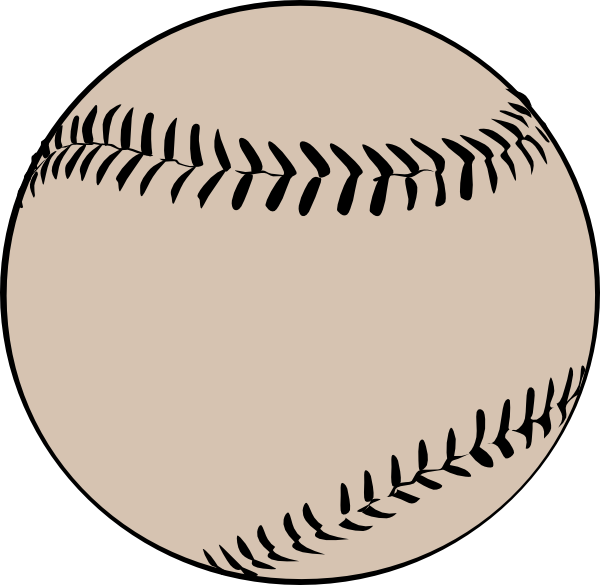600x585 Baseball Ball Clip Art