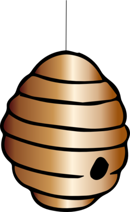256x417 Beehive Clip Art Clipart Image