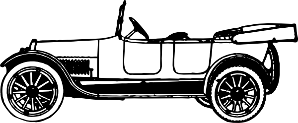 600x248 Classic Car Clipart Old School