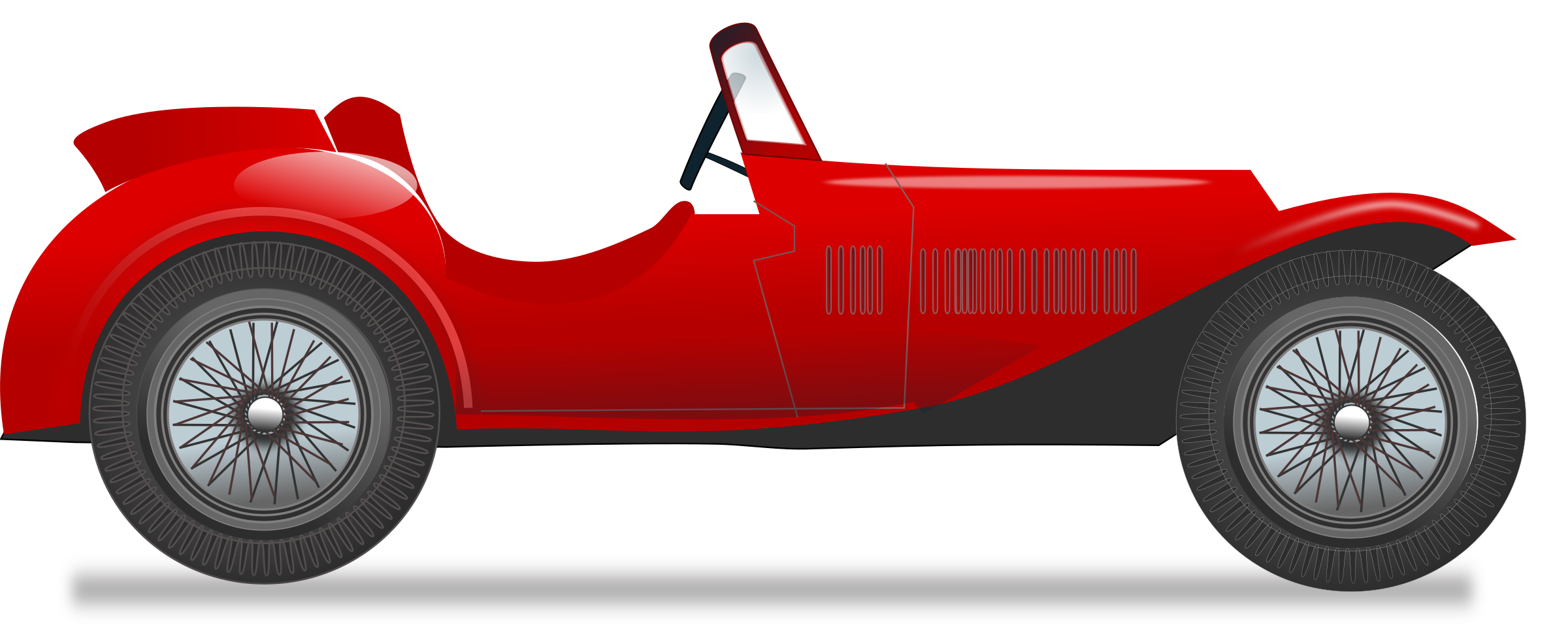 2400x960 Classic Car Clipart Racing Car