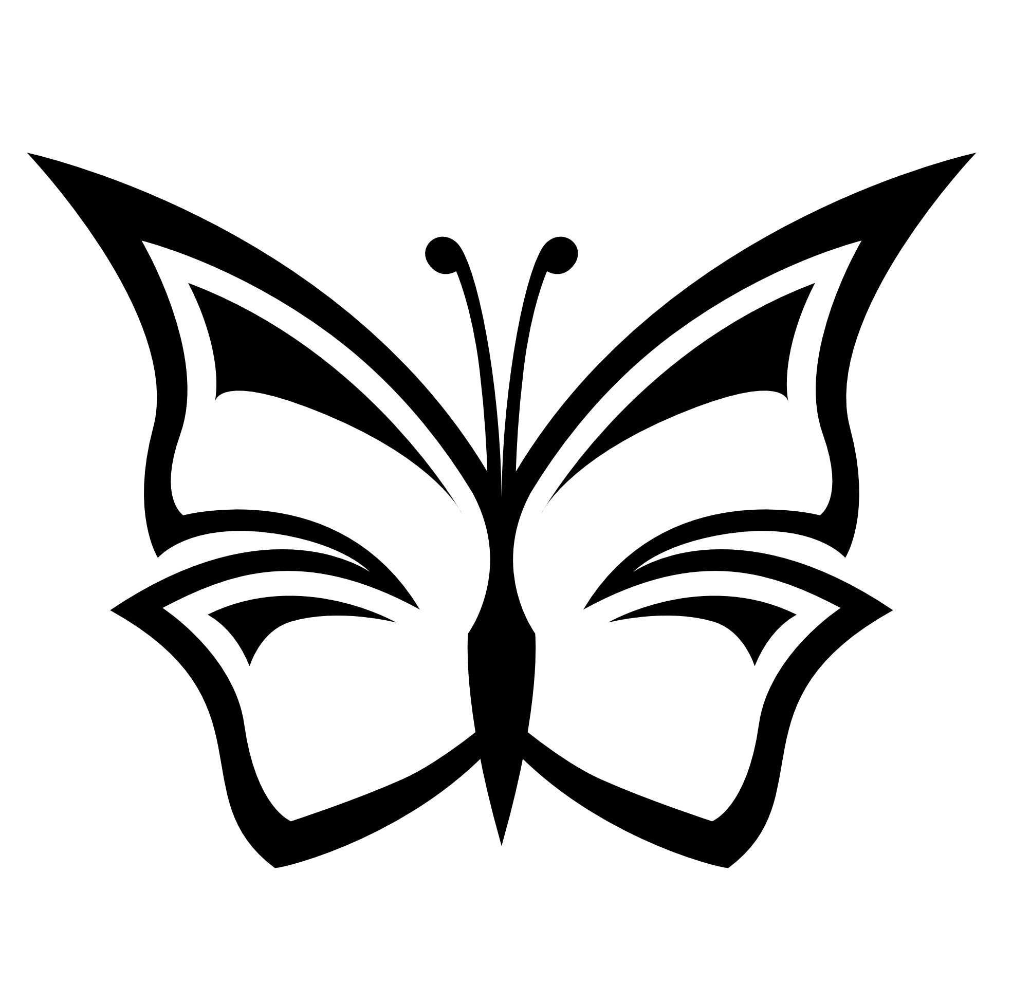 1969x1952 Cat Butterfly Cliparts 187674