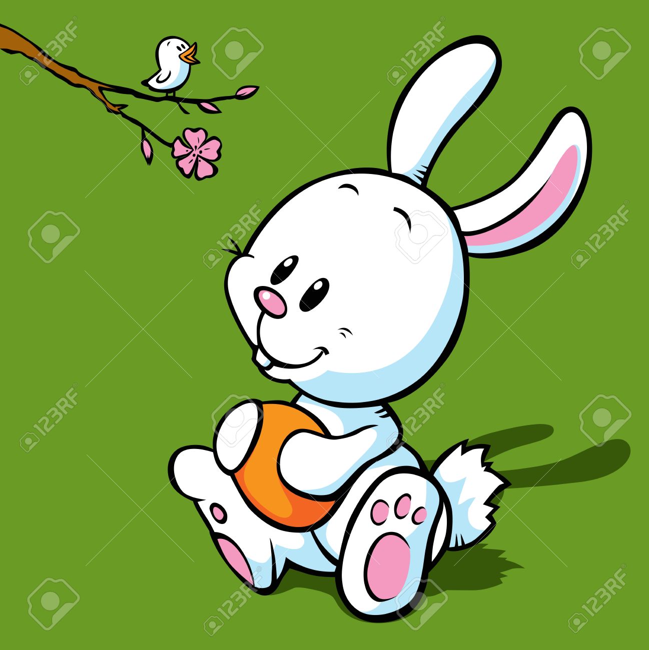 1297x1300 50,966 Easter Bunny Stock Vector Illustration And Royalty Free
